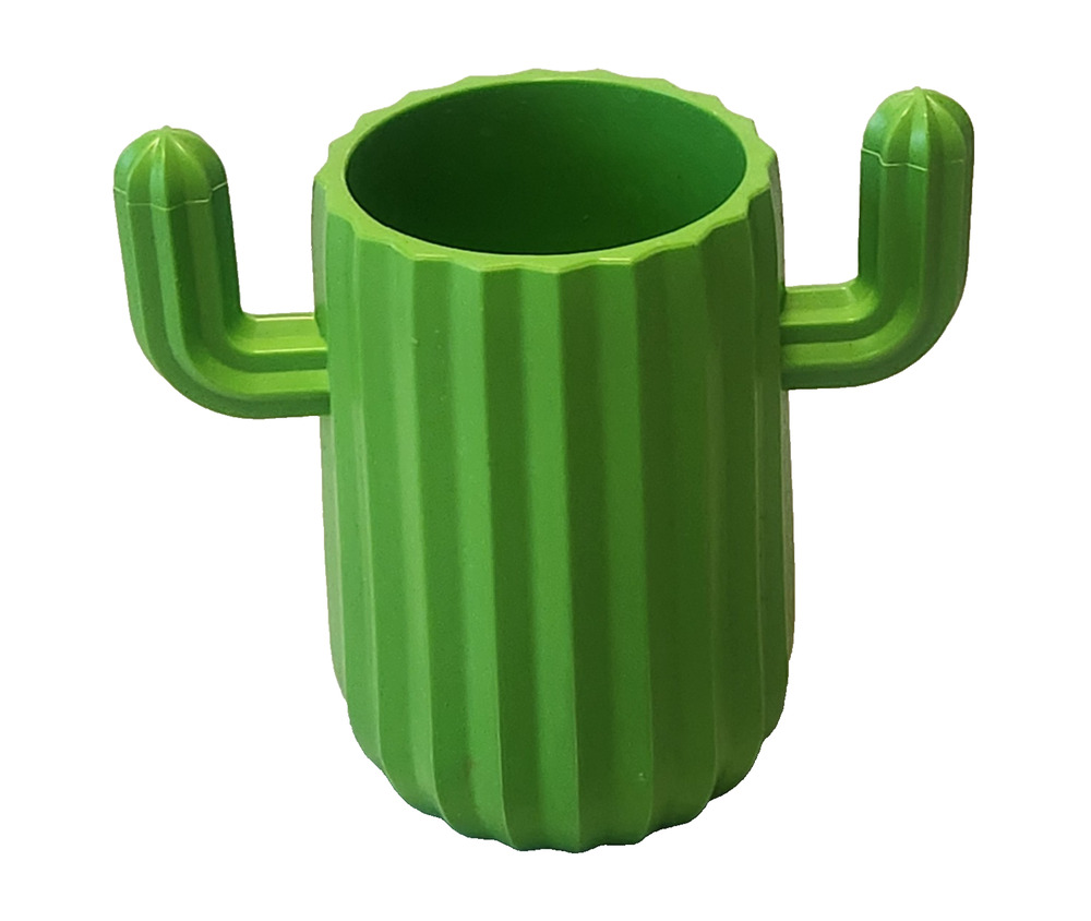 Cactus Cacti Succulent Plastic Pen Pencil Holder Planter Pot Office Desk